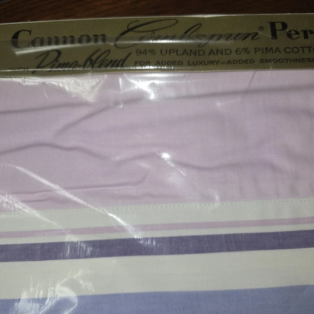 Vintage USA Cannon Combspun Percale Sheet Double‎ Bed 81x108 Pima Blend Cotton